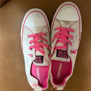 Converse Pink Canvas Sneakers